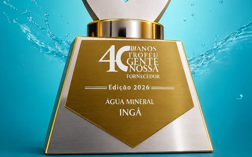 Troféu Gente Nossa 2026, etapa Fornecedor, categoria Água Mineral, concedido à Ingá